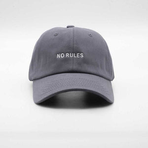 "NO RULES" BASEBALL CAP